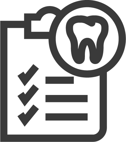 tooth with clipboard icon